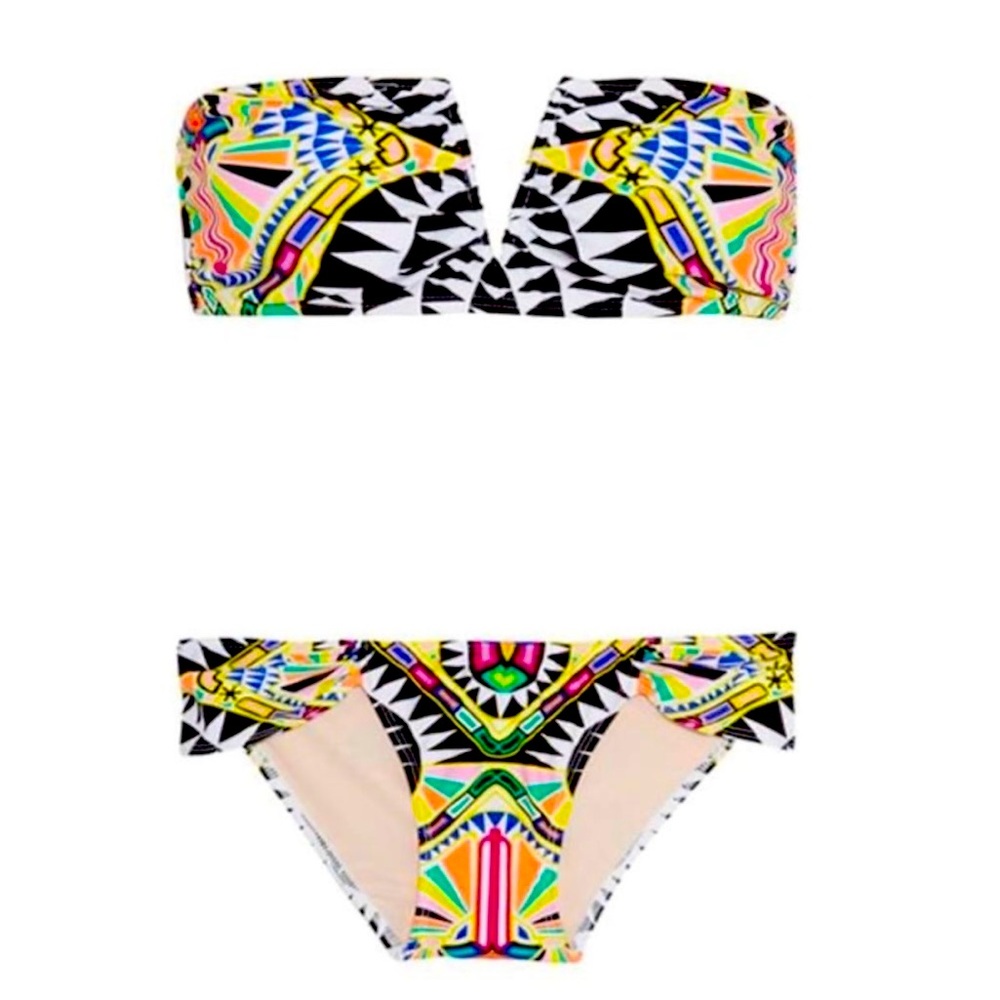Mara Hoffman V Wire Bikini Set - Neon Print